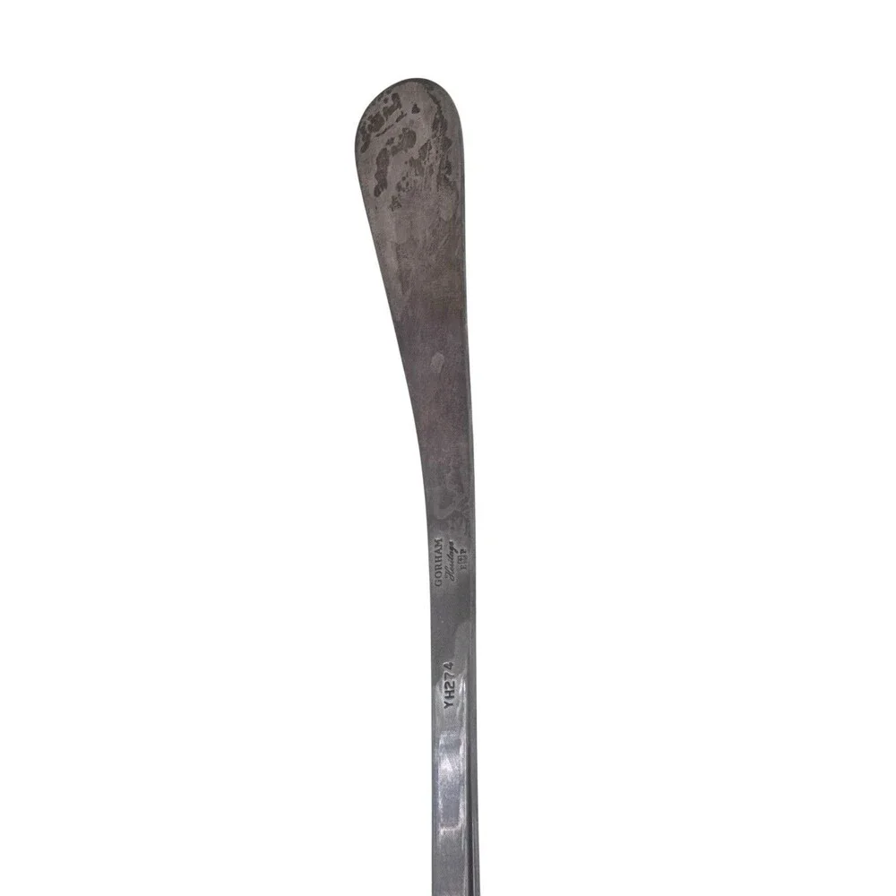 Gorham Silverplate 12.5 Inch Punch Ladle YH274 Heritage Plain Handle 2 Spout
